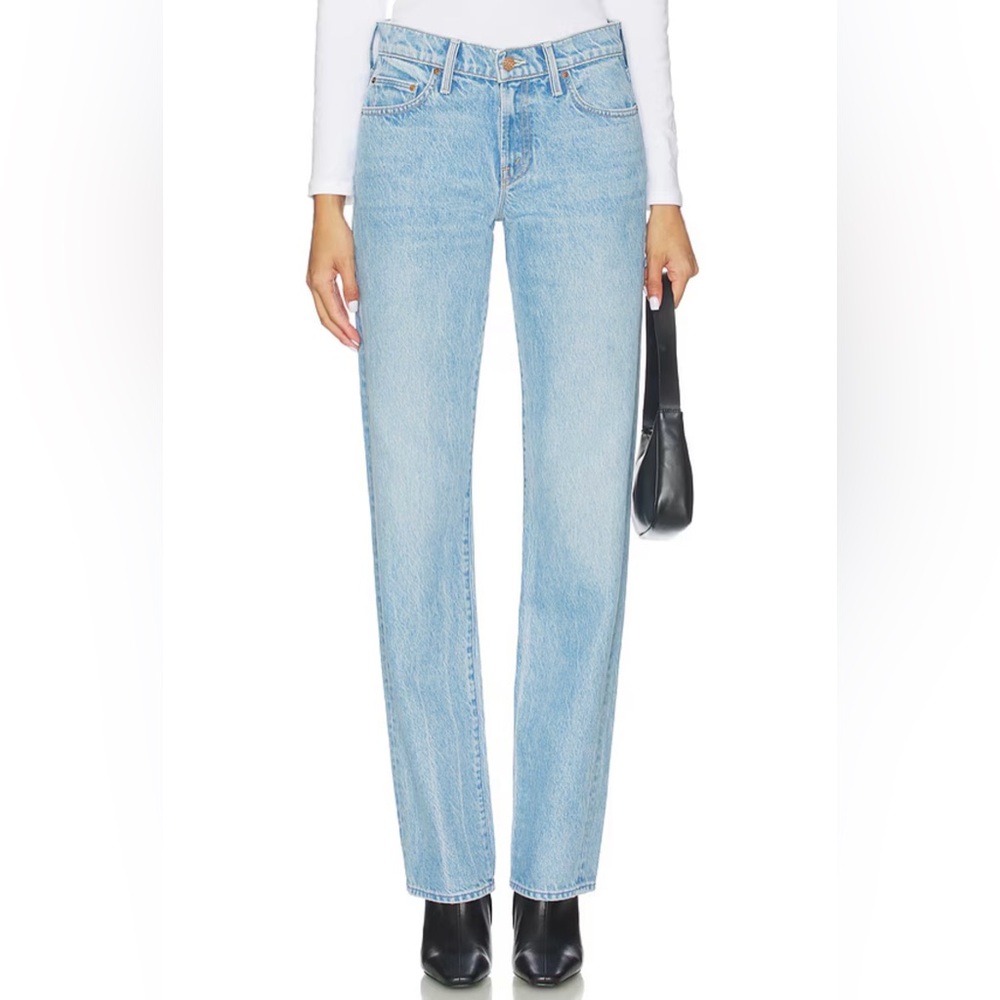 MOTHER Light Blue Flare & Wide Leg Jeans